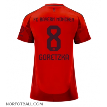 Billige Fotballdrakt Bayern Munich Leon Goretzka #8 Replika Hjemmedrakt Dame 2024-25 Kortermet